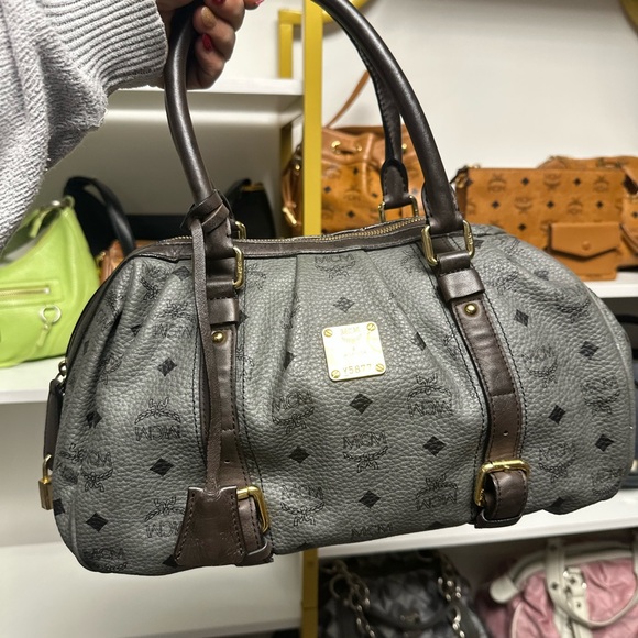 MCM Handbags - MCM Gray and Brown Women's Handbag